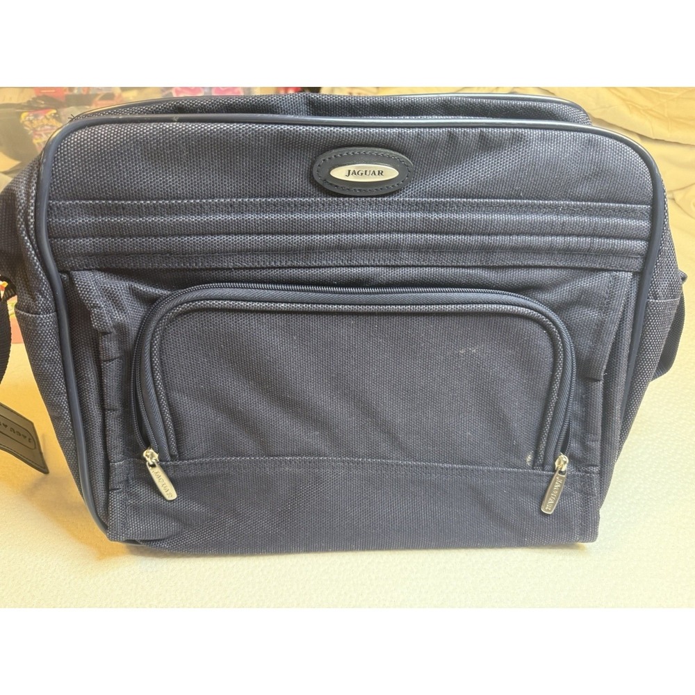 Jaguar Vintage Travel Bag Black Shoulder Carry‎ On Messenger